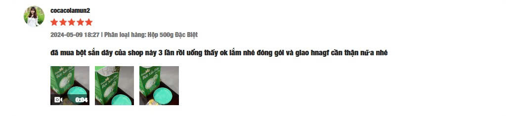 bột sắn dây nguyên chất